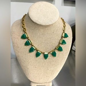 Stella & Dot emerald green statement necklace
